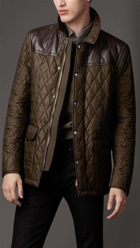 burberry quilted jacket men's|burberry men's winter jacket.